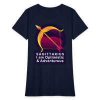 Thumbnail for Women's Glow Sagittarius T-Shirt - navy