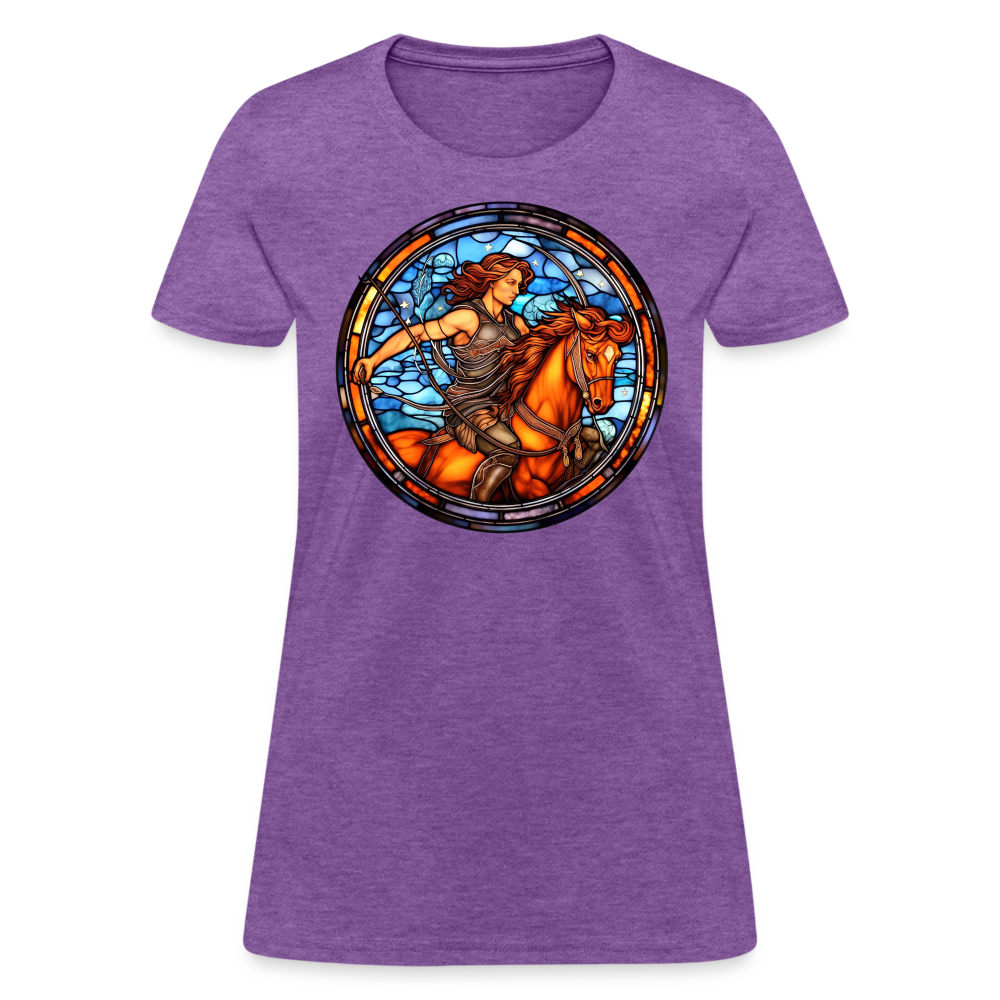 Women's Mosaic Sagittarius T-Shirt - purple heather