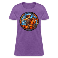 Thumbnail for Women's Mosaic Sagittarius T-Shirt - purple heather