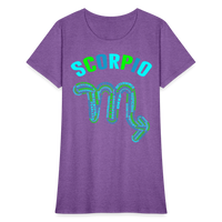 Thumbnail for Women's Power Words Scorpio T-Shirt - purple heather