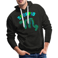 Thumbnail for Men's Power Words Scorpio Premium Hoodie - charcoal grey