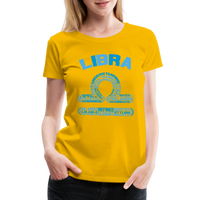 Thumbnail for Women's Power Words Libra Premium T-Shirt - sun yellow