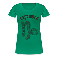 Thumbnail for Women's Power Words Capricorn Premium T-Shirt - kelly green