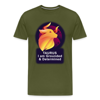 Thumbnail for Men's Glow Taurus Premium T-Shirt - olive green