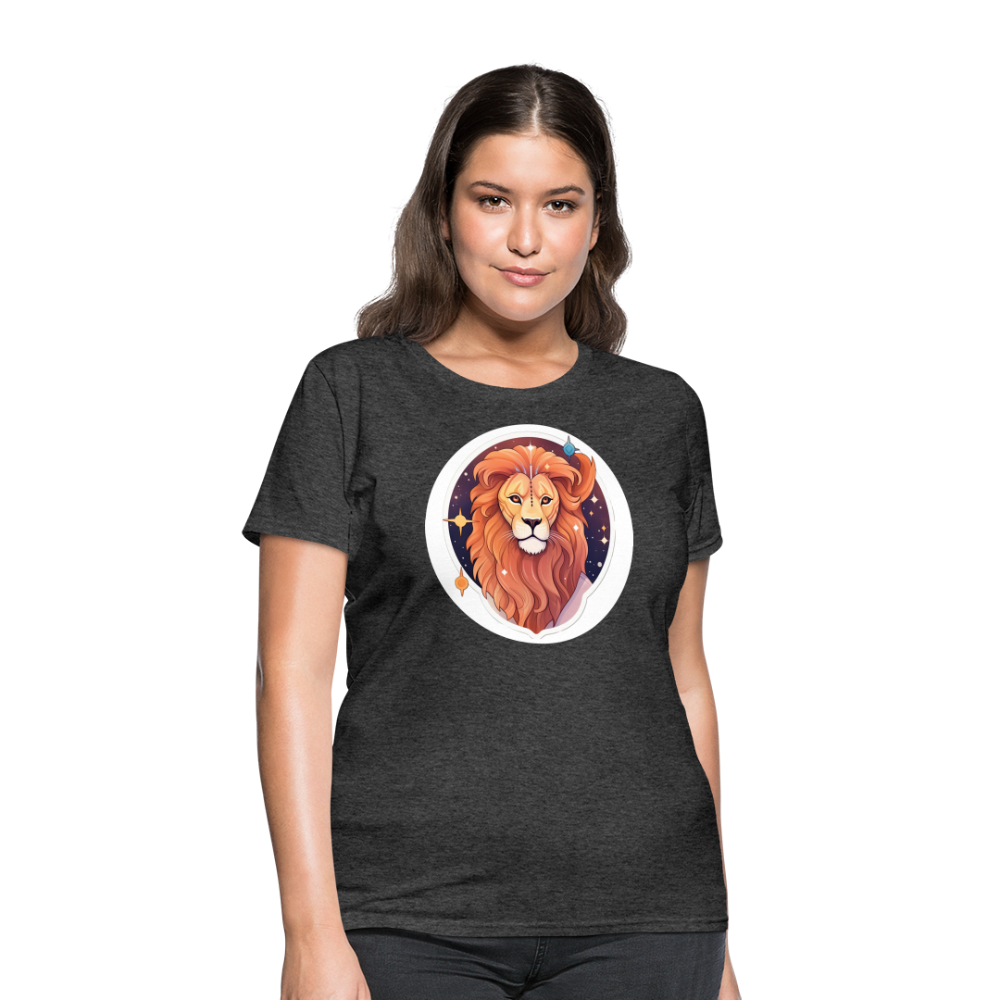 Women's Symbol Leo T-Shirt - heather black