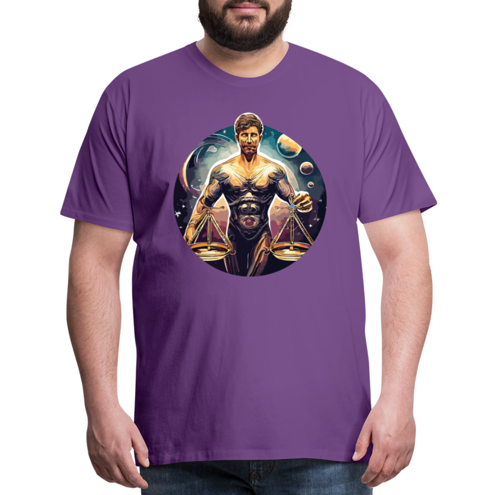 Men's Mythical Libra Premium T-Shirt - purple