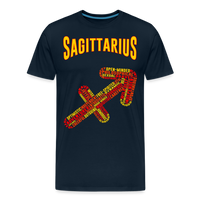 Thumbnail for Men's Power Words Sagittarius Premium T-Shirt - deep navy