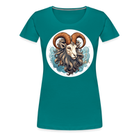 Thumbnail for Women’s Symbol Capricorn Premium T-Shirt - teal