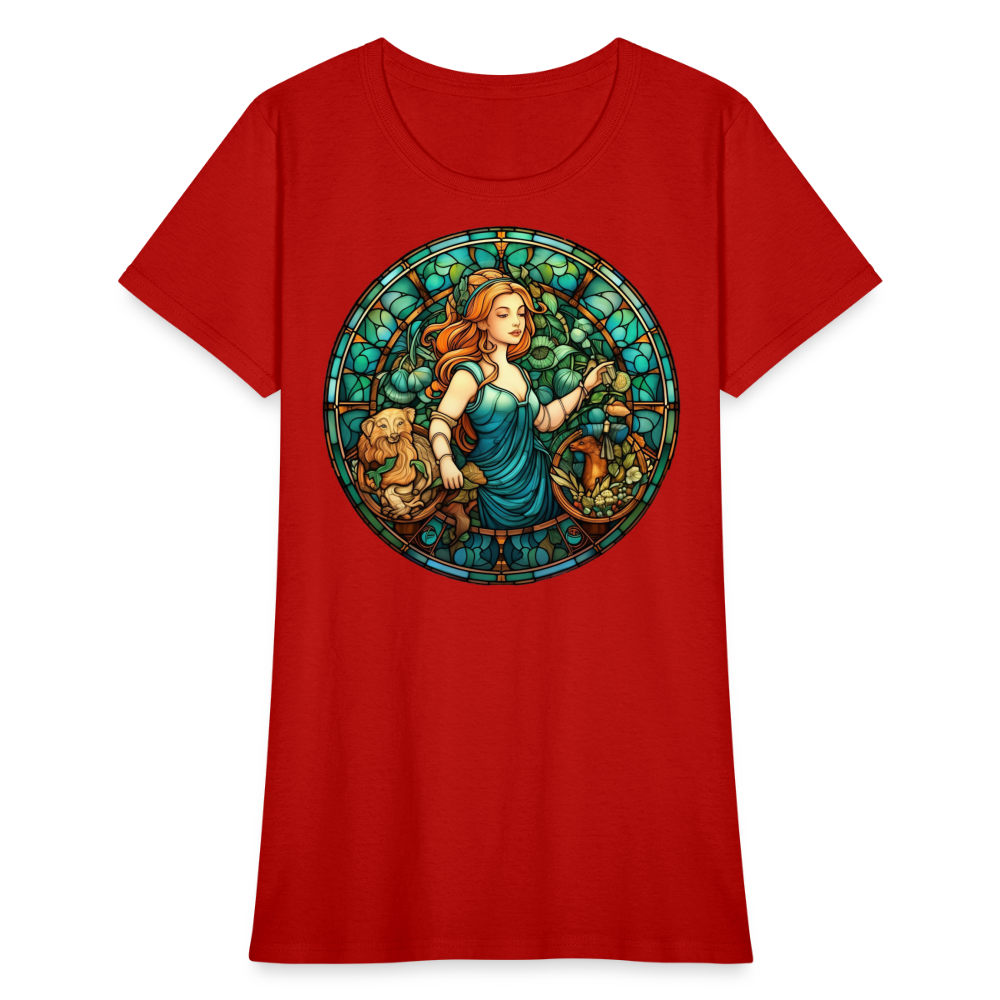 Women's Mosaic Virgo T-Shirt - red