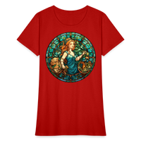 Thumbnail for Women's Mosaic Virgo T-Shirt - red