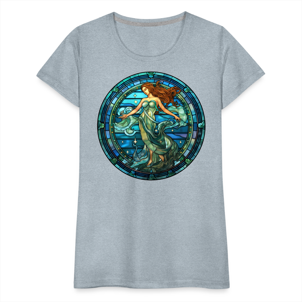 Women’s Mosaic Aquarius Premium T-Shirt - heather ice blue