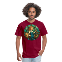 Thumbnail for Men's Mosaic Virgo Classic T-Shirt - burgundy