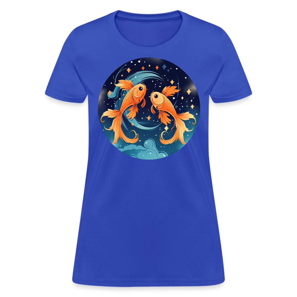 Women's Magic Pisces T-Shirt - royal blue