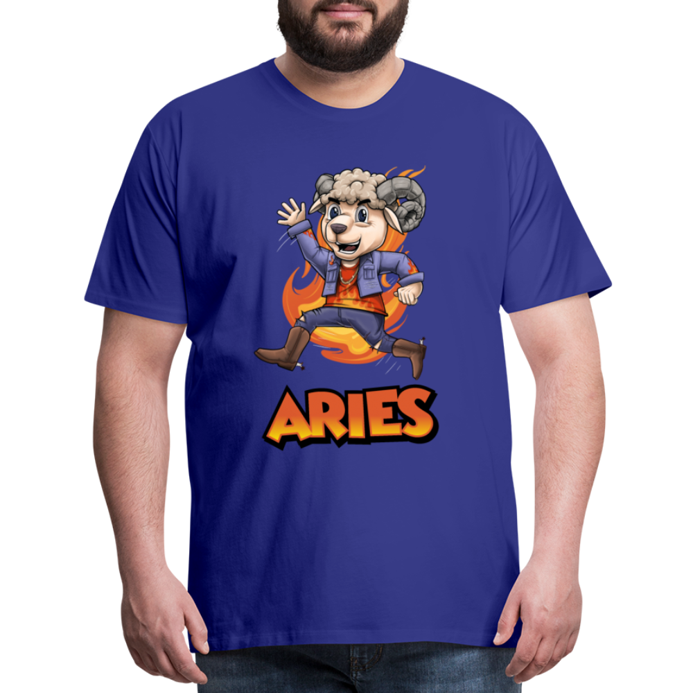 Men's Playful Aries Premium T-Shirt - royal blue