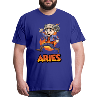 Thumbnail for Men's Playful Aries Premium T-Shirt - royal blue