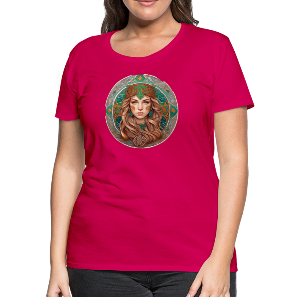 Women’s Mythical Virgo Premium T-Shirt - dark pink