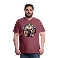 Thumbnail for Men's Mythical Libra Premium T-Shirt - heather burgundy