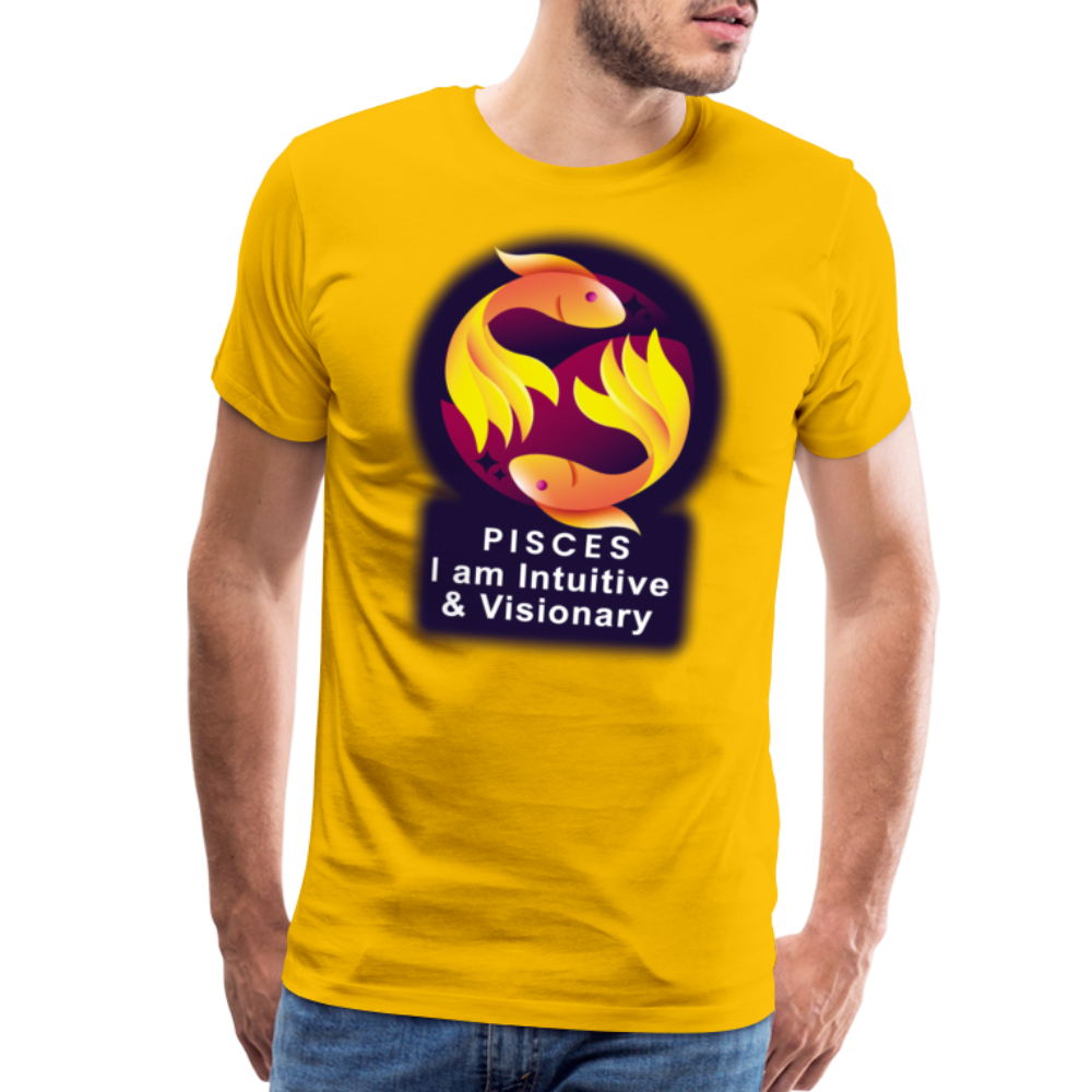 Men's Glow Pisces Premium T-Shirt - sun yellow