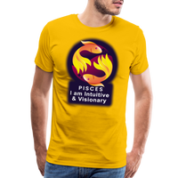 Thumbnail for Men's Glow Pisces Premium T-Shirt - sun yellow