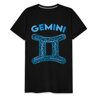 Thumbnail for Men's Power Words Gemini Premium T-Shirt - black