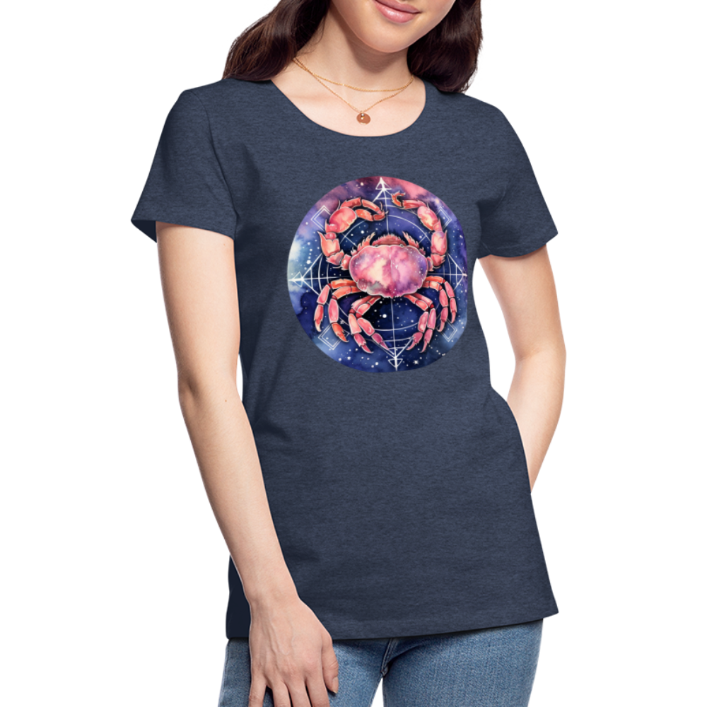 Women’s Mythical Cancer Premium T-Shirt - heather blue