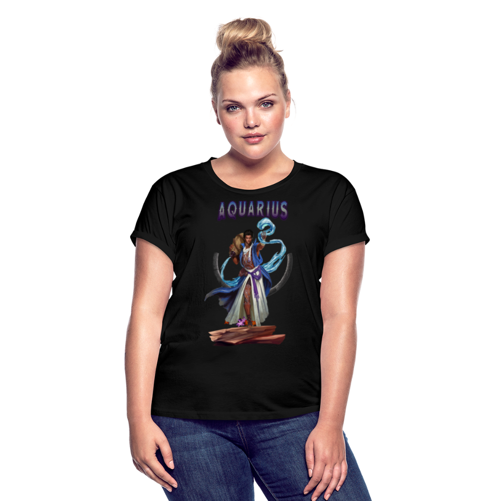 Women's Astral Aquarius Relaxed Fit T-Shirt - black