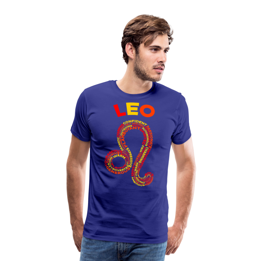 Men's Power Words Leo Premium T-Shirt - royal blue