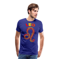 Thumbnail for Men's Power Words Leo Premium T-Shirt - royal blue