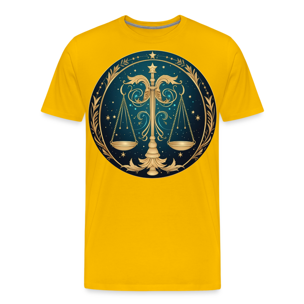 Men's Mystic Libra Premium T-Shirt - sun yellow