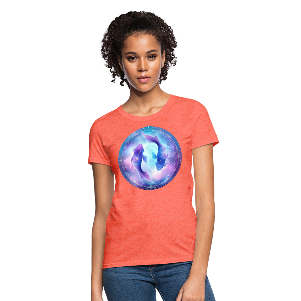 Women's Classic Pisces T-Shirt - heather coral