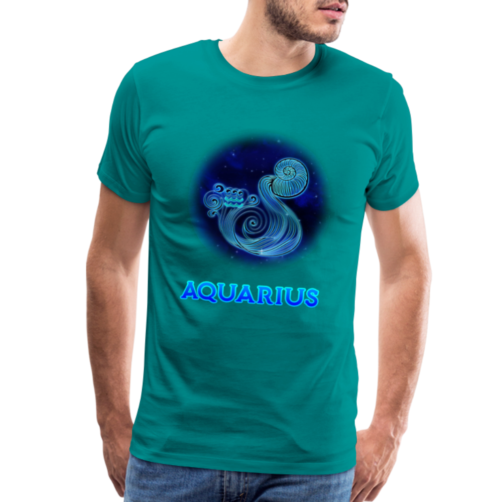 Men's Aquarius Premium T-Shirt - teal