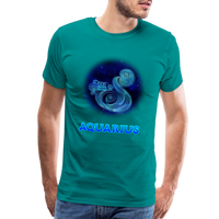 Thumbnail for Men's Aquarius Premium T-Shirt - teal