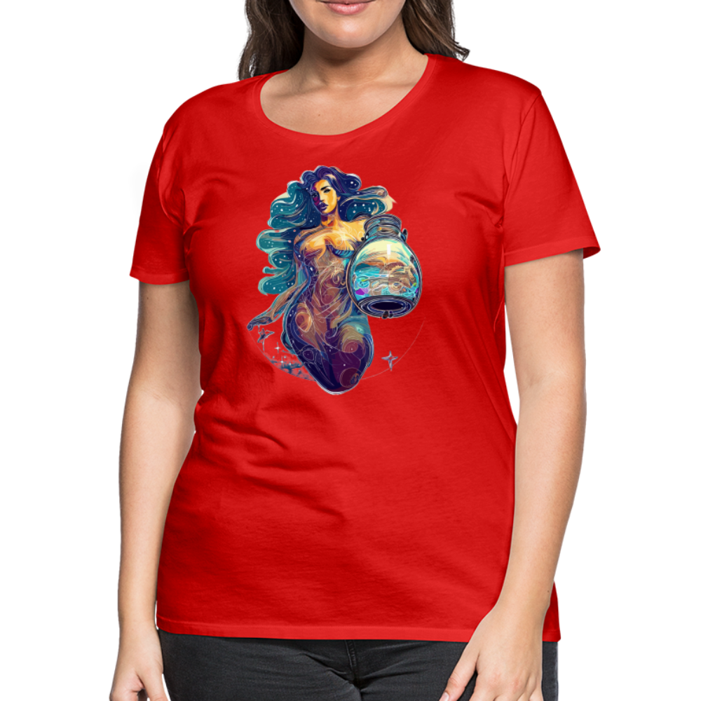 Women’s Mythical Aquarius Premium T-Shirt - red