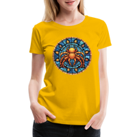 Thumbnail for Women’s Mosaic Cancer Premium T-Shirt - sun yellow