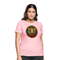 Thumbnail for Women's Mosaic Taurus T-Shirt - pink