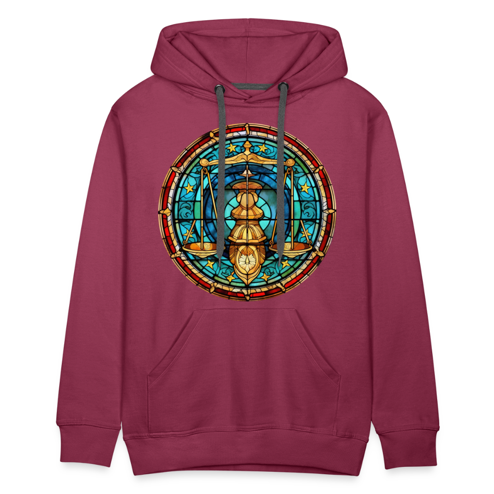 Men’s Mosaic Libra Premium Hoodie - burgundy