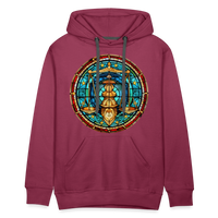 Thumbnail for Men’s Mosaic Libra Premium Hoodie - burgundy