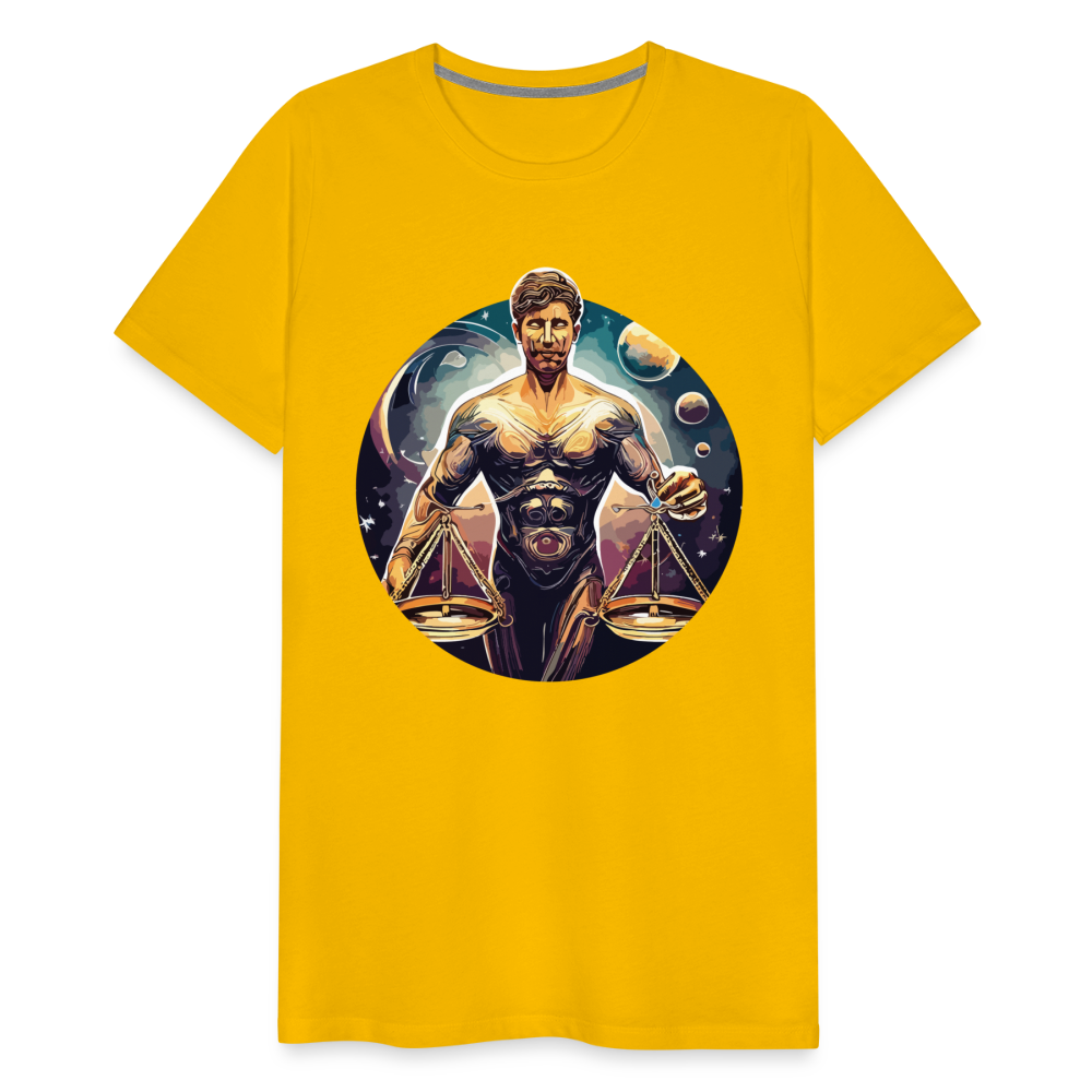 Men's Mythical Libra Premium T-Shirt - sun yellow