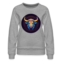 Thumbnail for Women’s Magic Taurus Premium Sweatshirt - heather grey