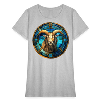 Thumbnail for Women's Mosaic Capricorn T-Shirt - heather gray