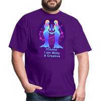 Thumbnail for Men's Neon Gemini Classic T-Shirt - purple