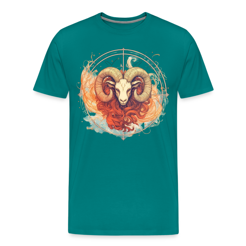 Men's Mythical Aries Premium T-Shirt - teal