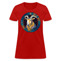 Thumbnail for Women's Mythical Capricorn T-Shirt - red