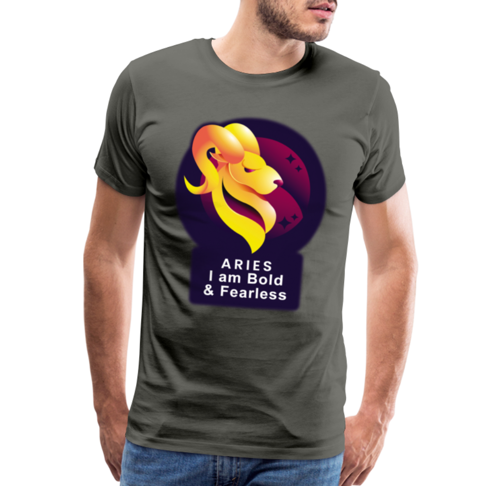 Men's Glow Aries Premium T-Shirt - asphalt gray