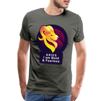 Thumbnail for Men's Glow Aries Premium T-Shirt - asphalt gray