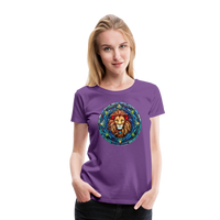 Thumbnail for Women's Mosaic Leo Premium T-Shirt - purple