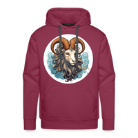 Thumbnail for Men’s Symbol Capricorn Premium Hoodie - burgundy