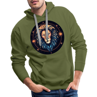 Thumbnail for Men’s Magic Leo Premium Hoodie - olive green