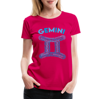 Thumbnail for Women's Power Words Gemini Premium T-Shirt - dark pink