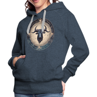 Thumbnail for Women’s Mythical Taurus Premium Hoodie - heather denim